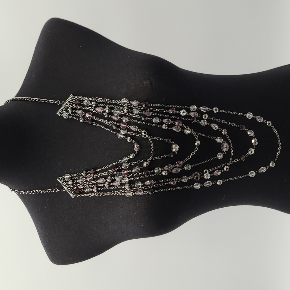 Multi-Strand Beaded‎ Necklace-19"